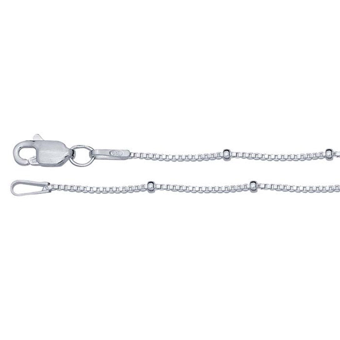 Satelite Bead Chain Necklace, 1.5mm