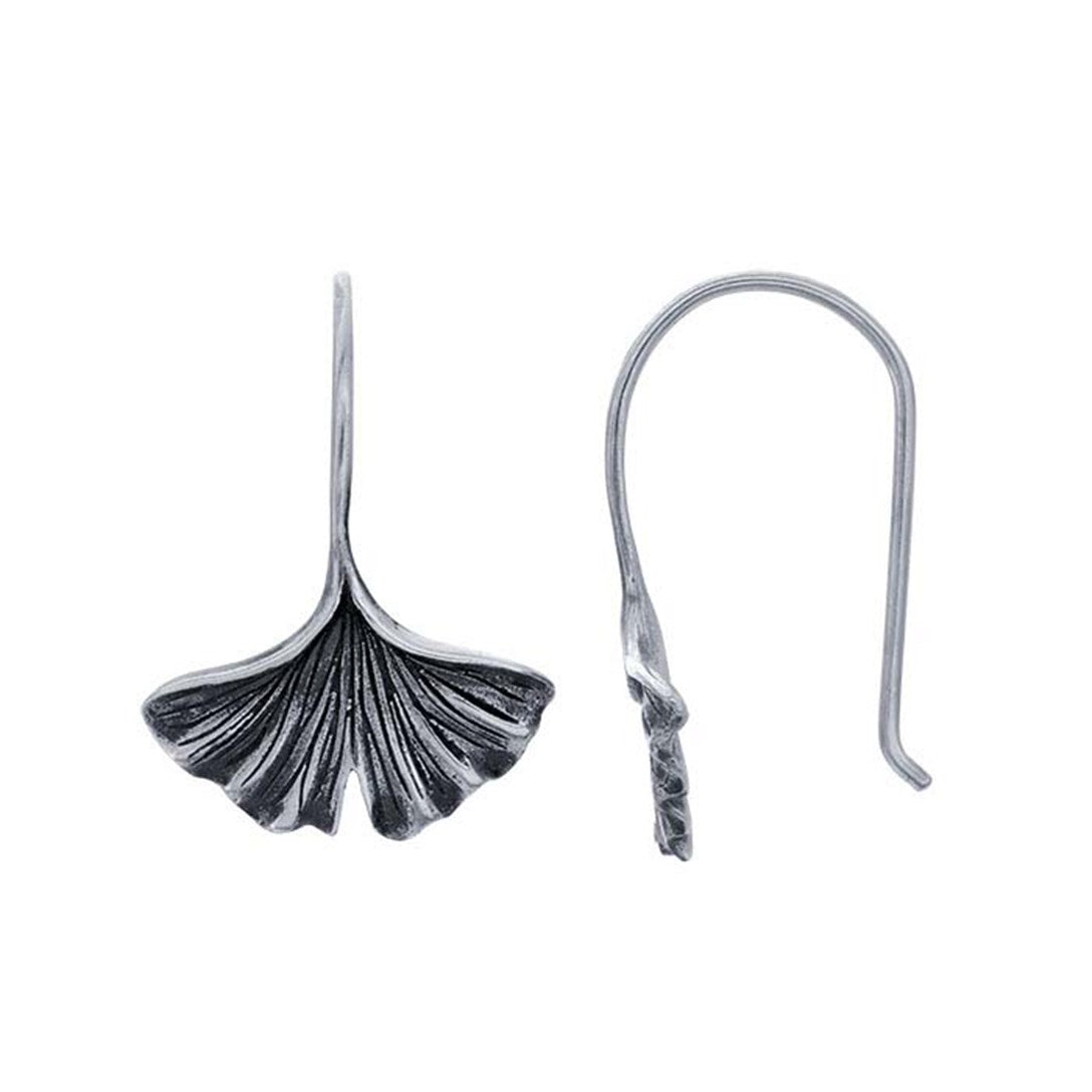 Ginkgo Leaf Wire Earrings