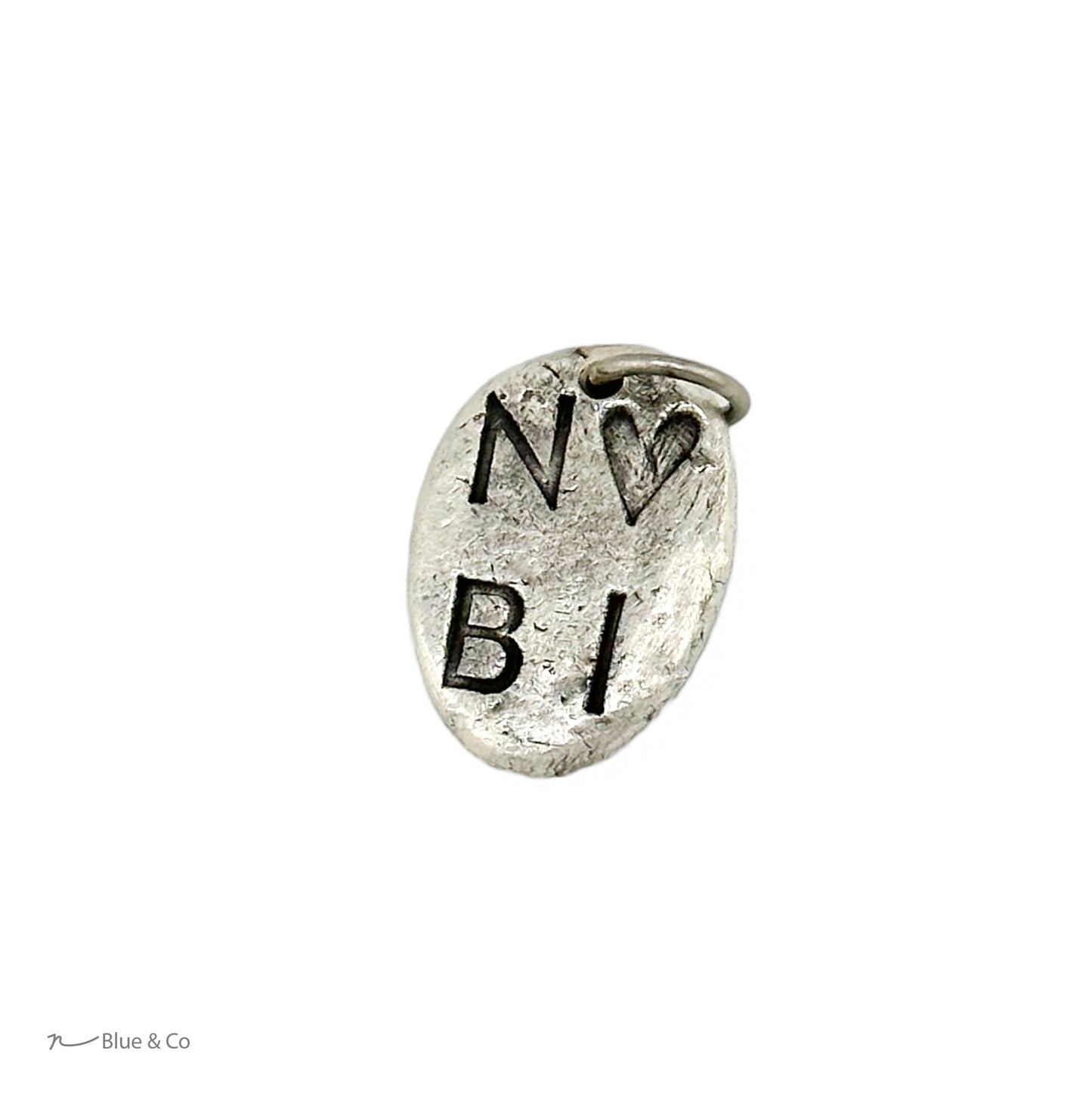 Organically Shaped Fingerprint Pendant