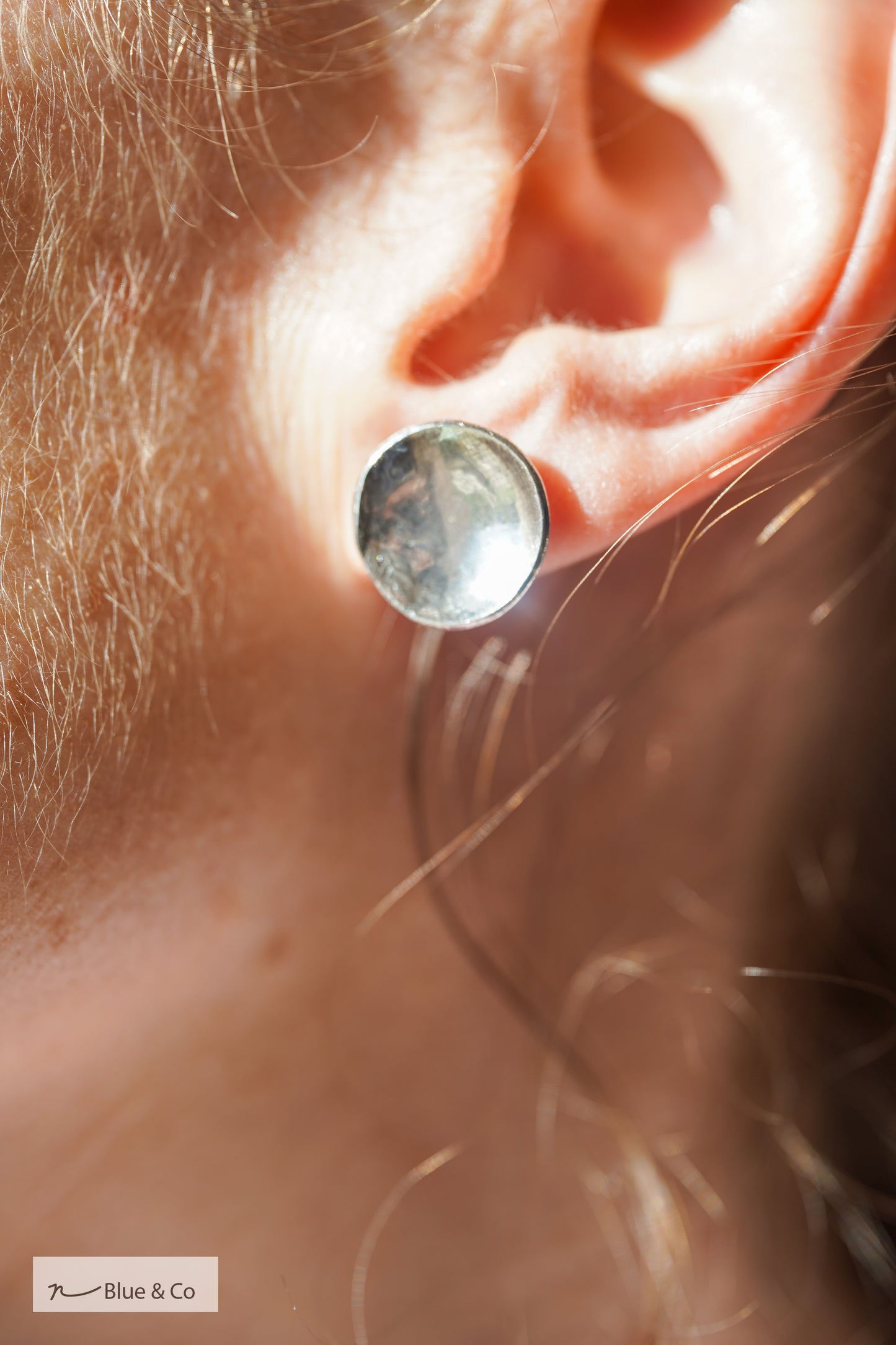 Concave Disc Earrings