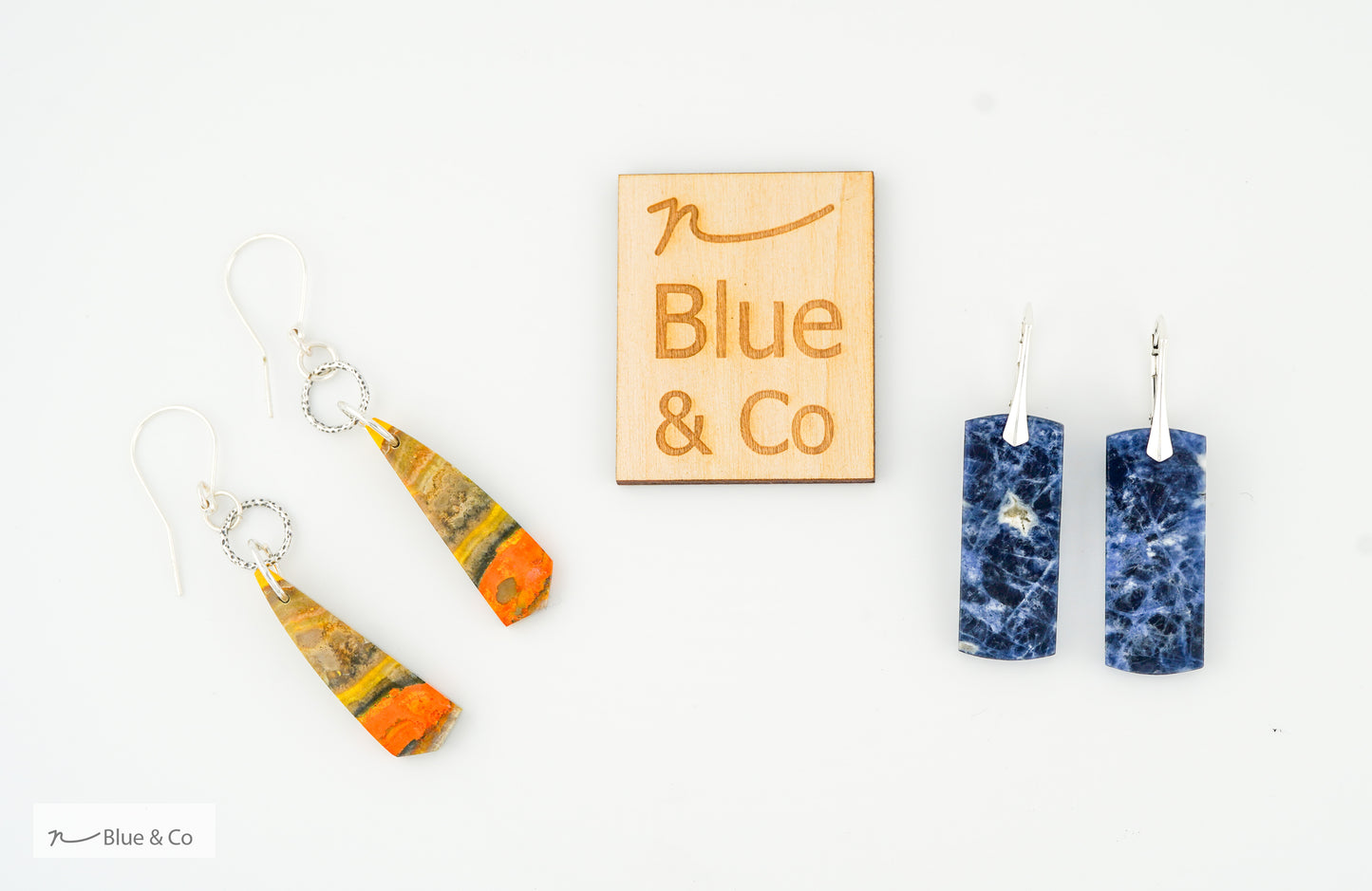 Blue Denim Sodalite Earrings