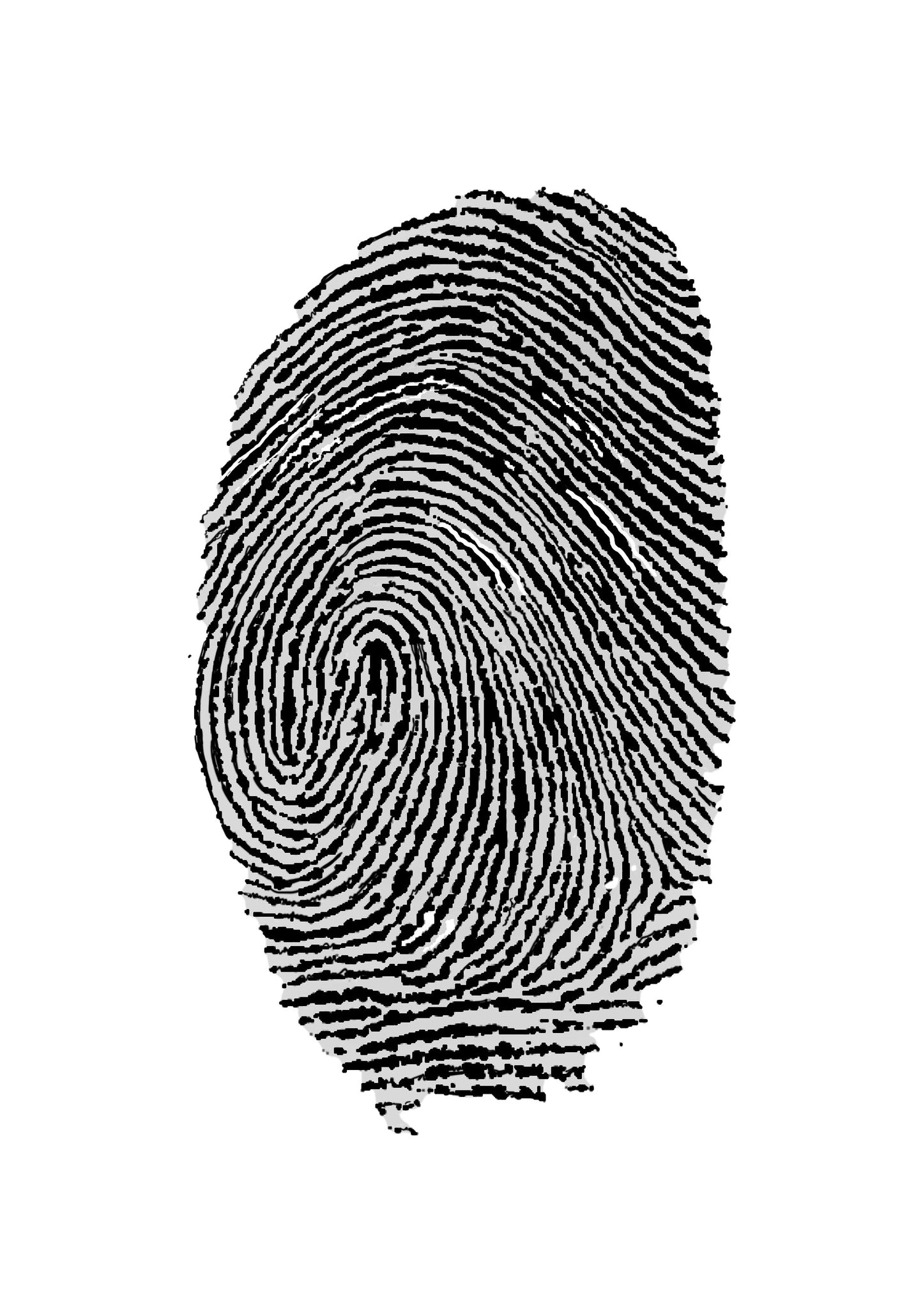 Organically Shaped Fingerprint Pendant