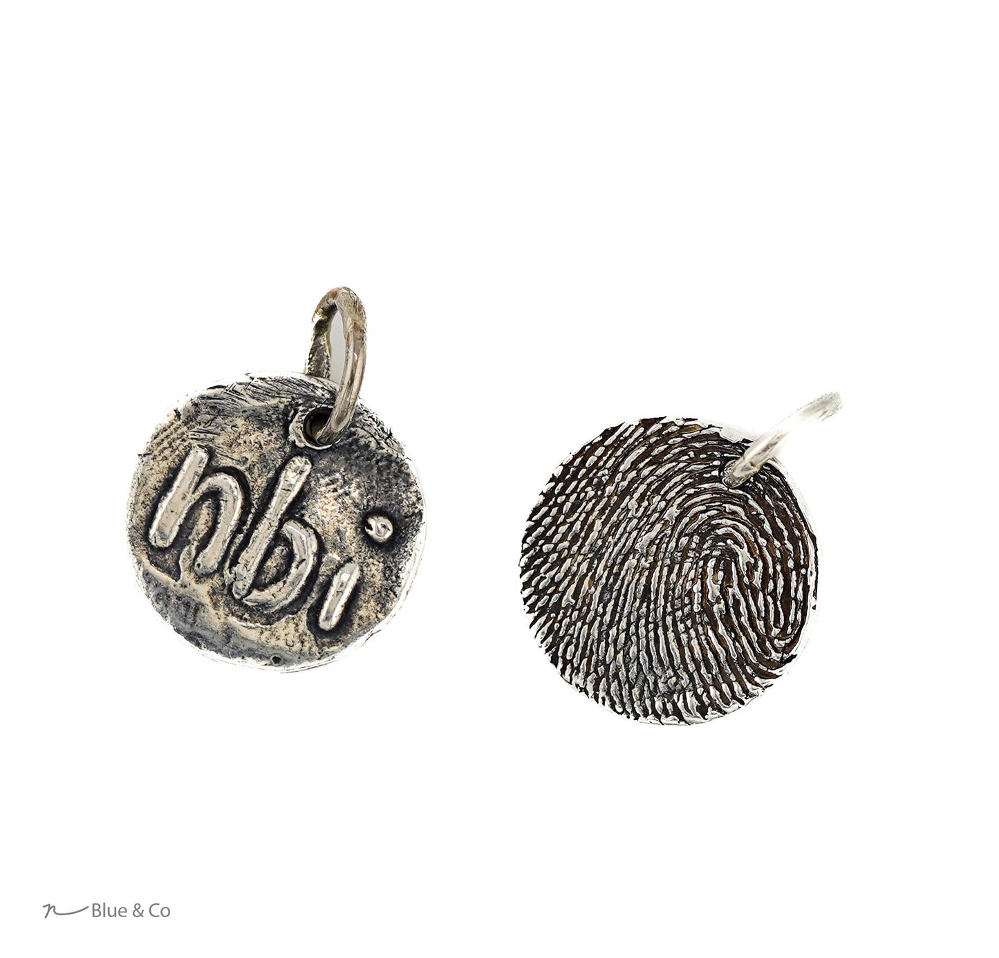 Imprinted Pendant, Small Circle